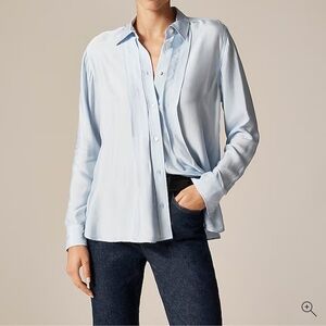 NWT J Crew Jules classic-fit shirt, size 6 Gentle Sea